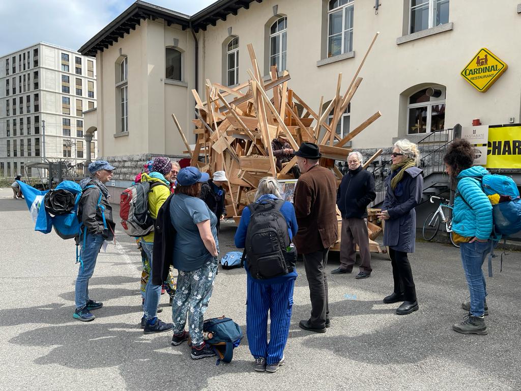 BlueFactory, 19 avril lors de la marche bleue pour le climat