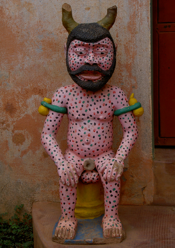 Zana: Lègba fribourgeois, 2009, sculpture en bois 