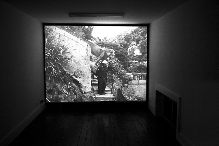 Javier Téllez: El Leon de Caracas, 2002, projection vidéo, 7’ 40’’, sound.
©PrimulaBosshard