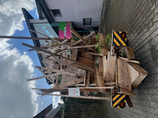 Le wagon enfin devant le Musée Rehmann 